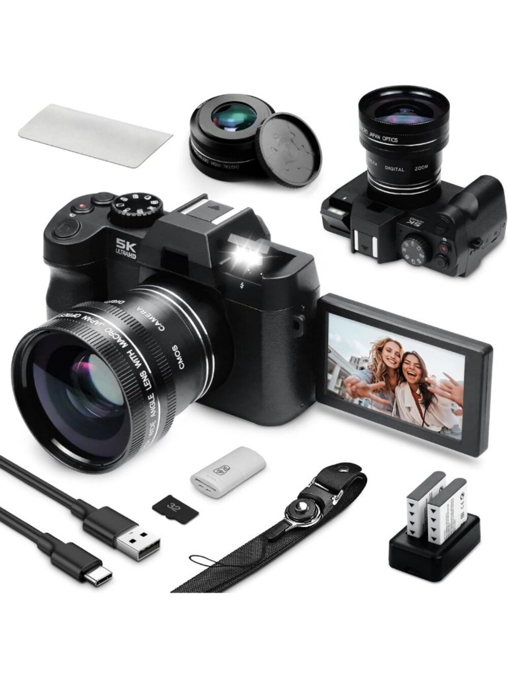 48MP Digital Camera for Photography & Vlogging, WiFi, Flip Screen, 16X Zoom